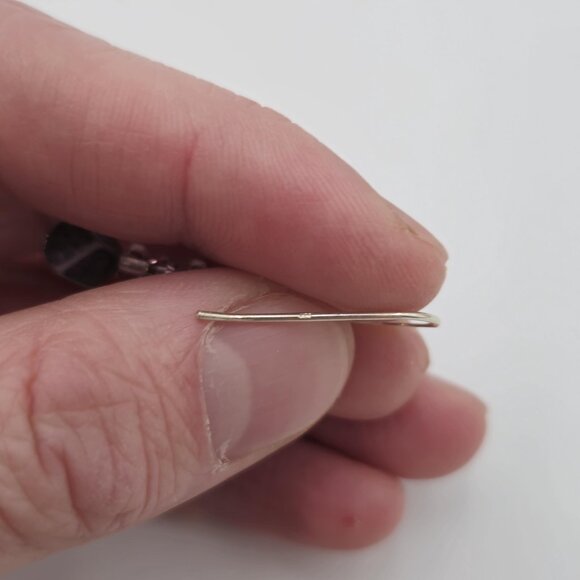 Sterling Silver Beautiful Crystals With Stone Dangle Earrings A3111 - Picture 3 of 5